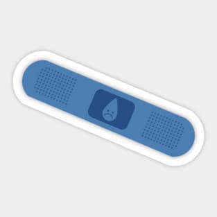 Lumon Blue Bandage/Band-Aid – Severance Minimalist Corporate Dystopia Design Sticker